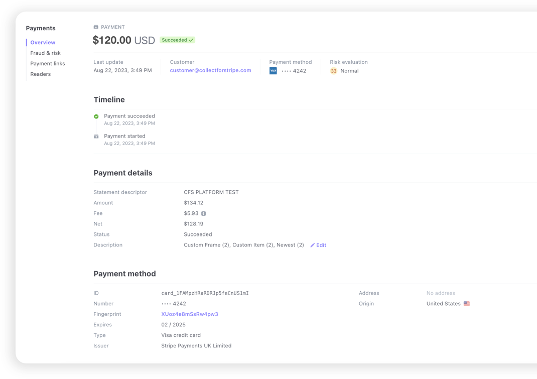 Stripe Dashboard